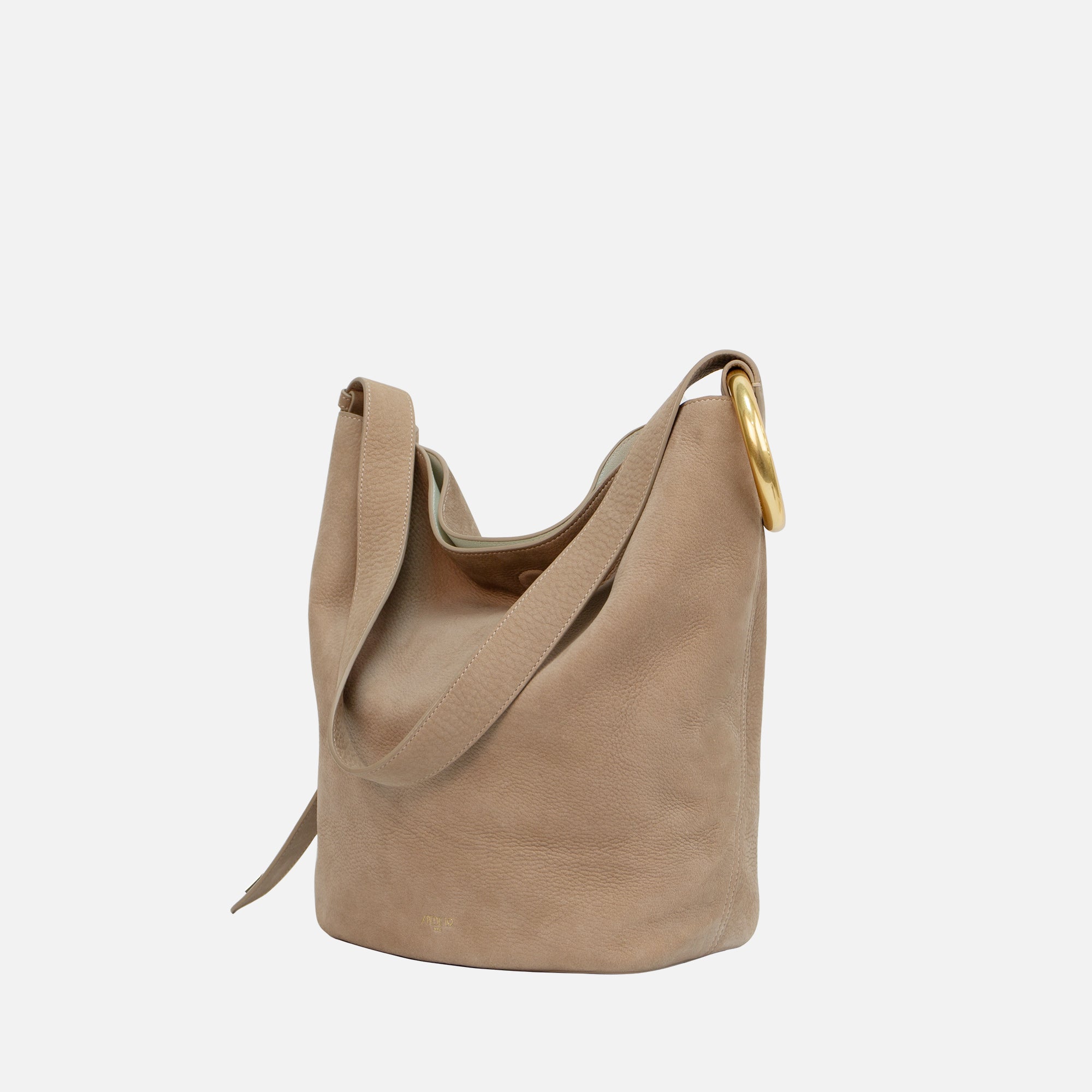 Medium Floral Bucket Bag with Metal Ring（Pre-order）