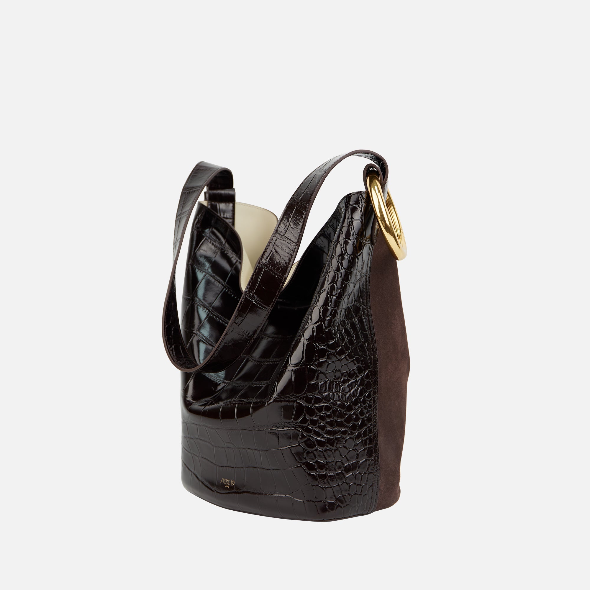 Medium Floral Bucket Bag with Metal Ring（Pre-order）