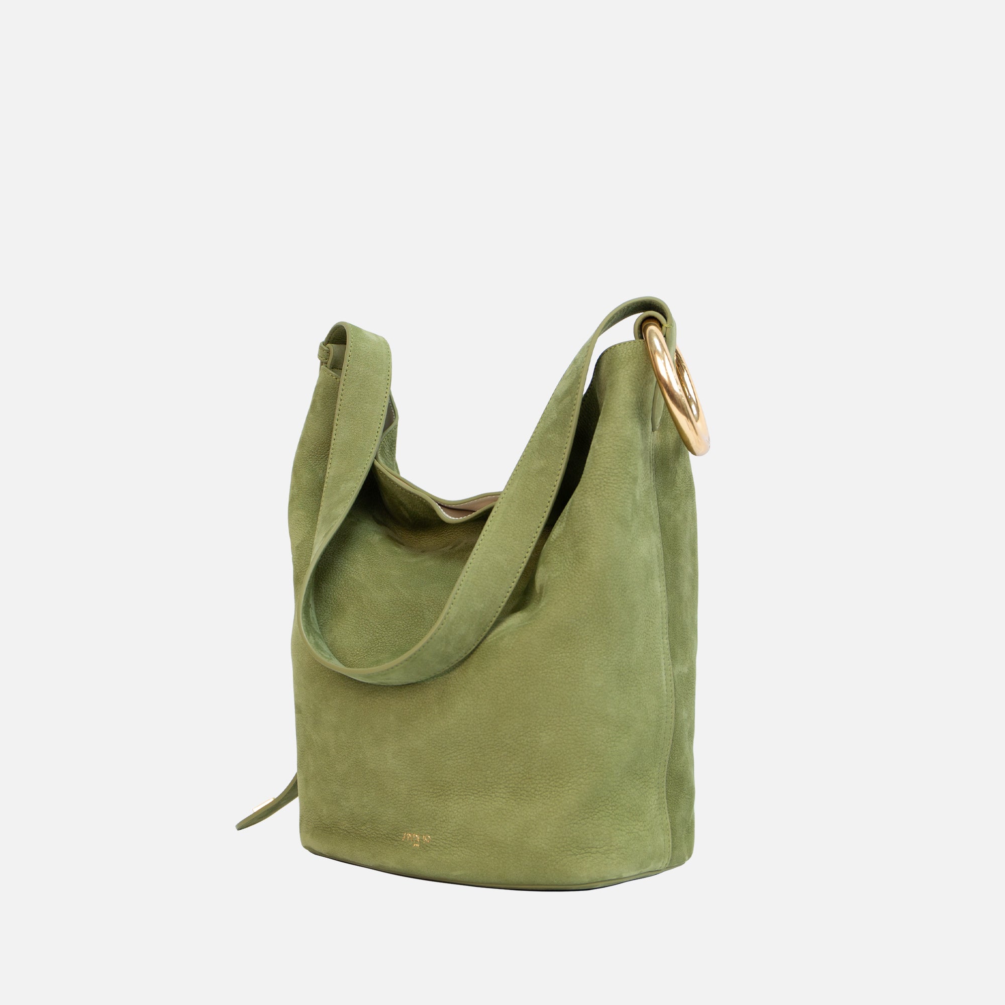 Medium Floral Bucket Bag with Metal Ring（Pre-order）